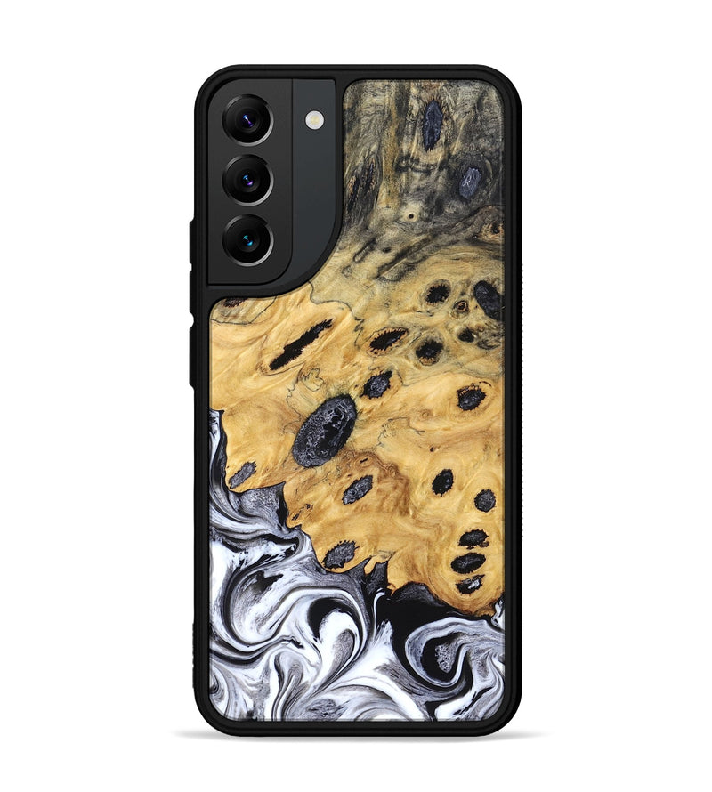 Galaxy S22 Plus Wood Phone Case - Lucinda (Black & White, 827605)
