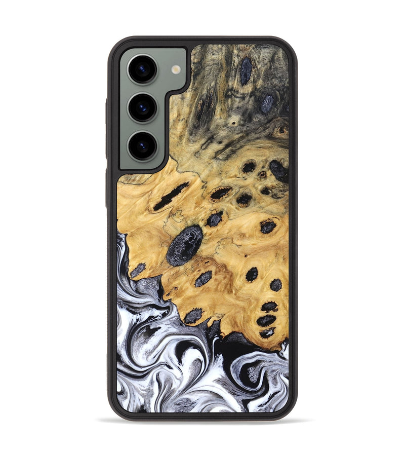 Galaxy S23 Plus Wood Phone Case - Lucinda (Black & White, 827605)