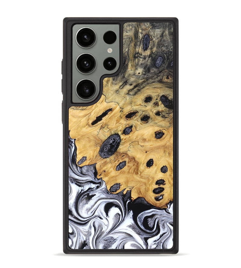 Galaxy S23 Ultra Wood Phone Case - Lucinda (Black & White, 827605)