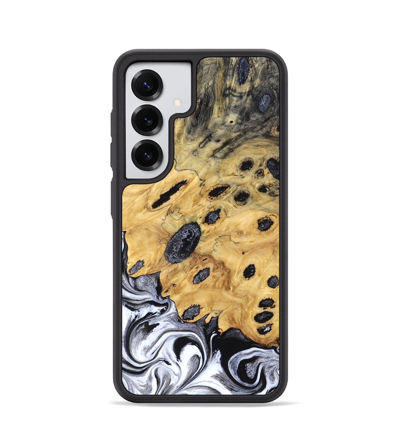 Galaxy S25 Wood Phone Case - Lucinda (Black & White, 827605)