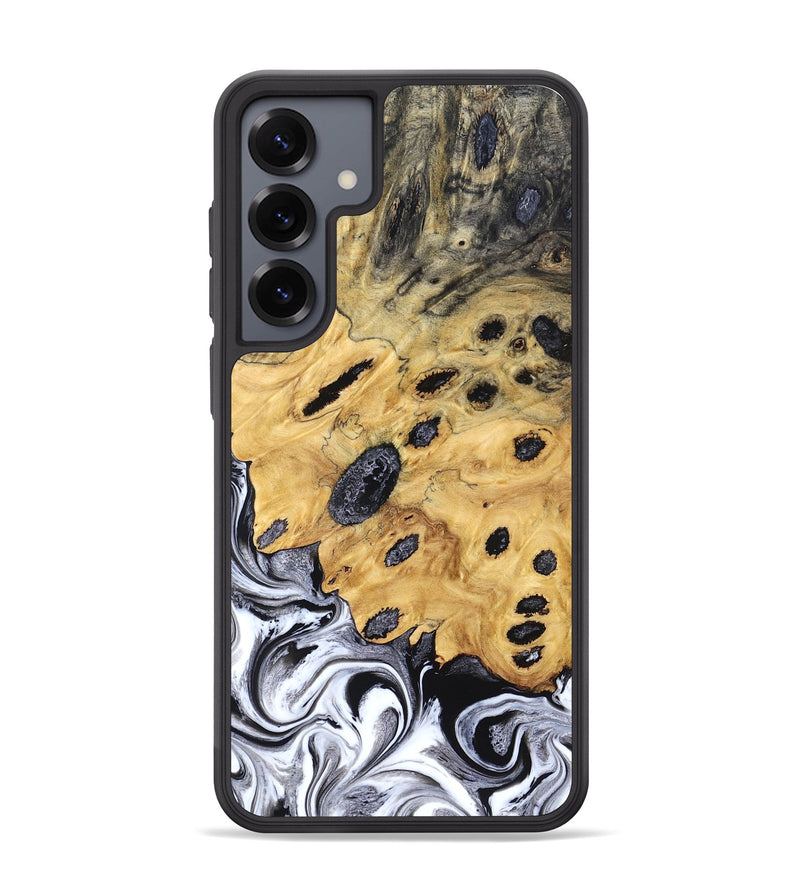 Galaxy S25 Plus Wood Phone Case - Lucinda (Black & White, 827605)