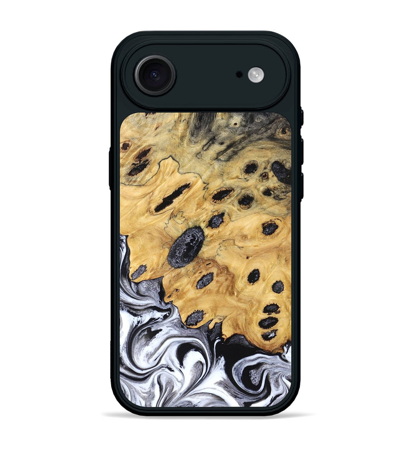 iPhone 17 Air Wood Phone Case - Lucinda (Black & White, 827605)