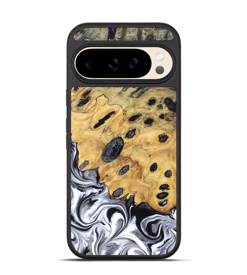 Pixel 10 Wood Phone Case - Lucinda (Black & White, 827605)