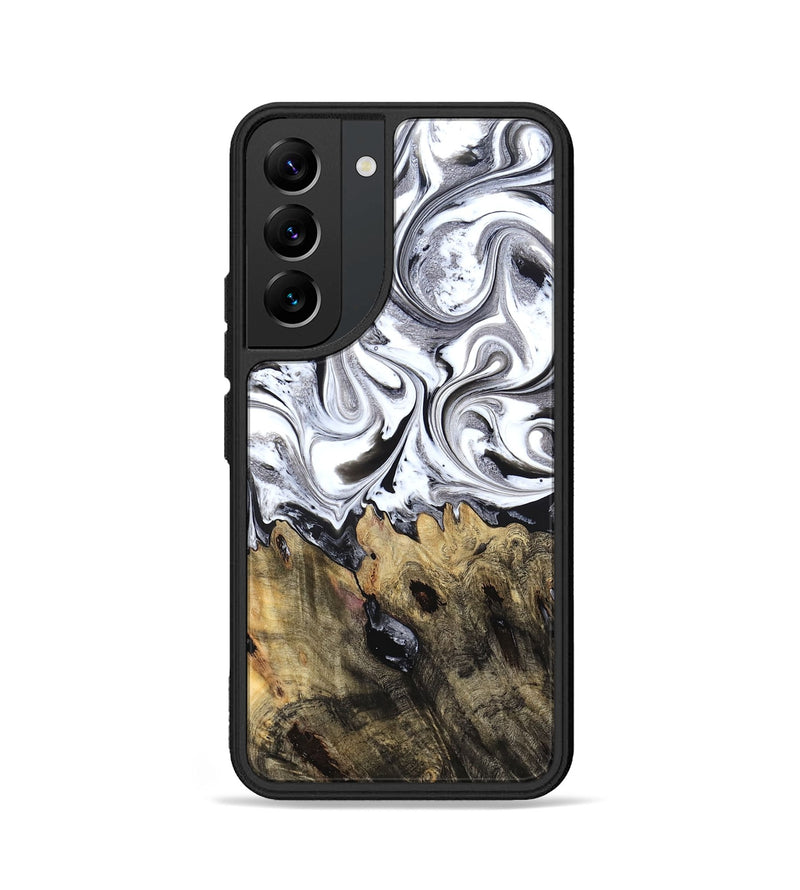Galaxy S22 Wood Phone Case - West (Black & White, 827606)