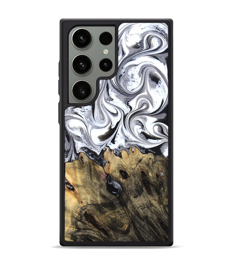 Galaxy S24 Ultra Wood Phone Case - West (Black & White, 827606)