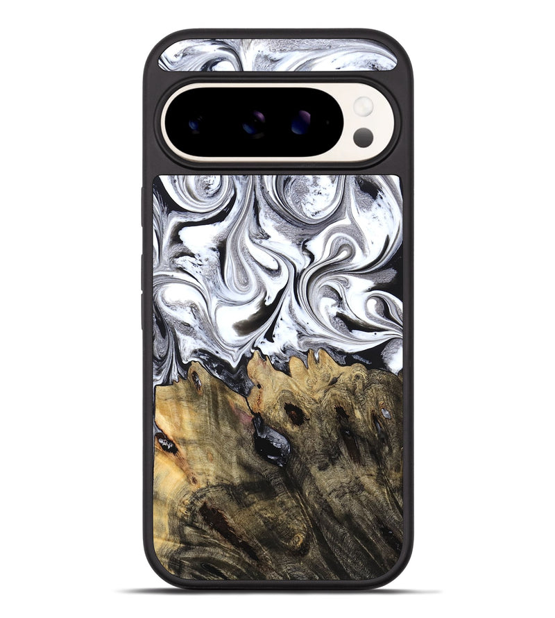 Pixel 9 Pro XL Wood Phone Case - West (Black & White, 827606)