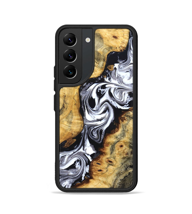 Galaxy S22 Wood Phone Case - Birdie (Black & White, 827607)