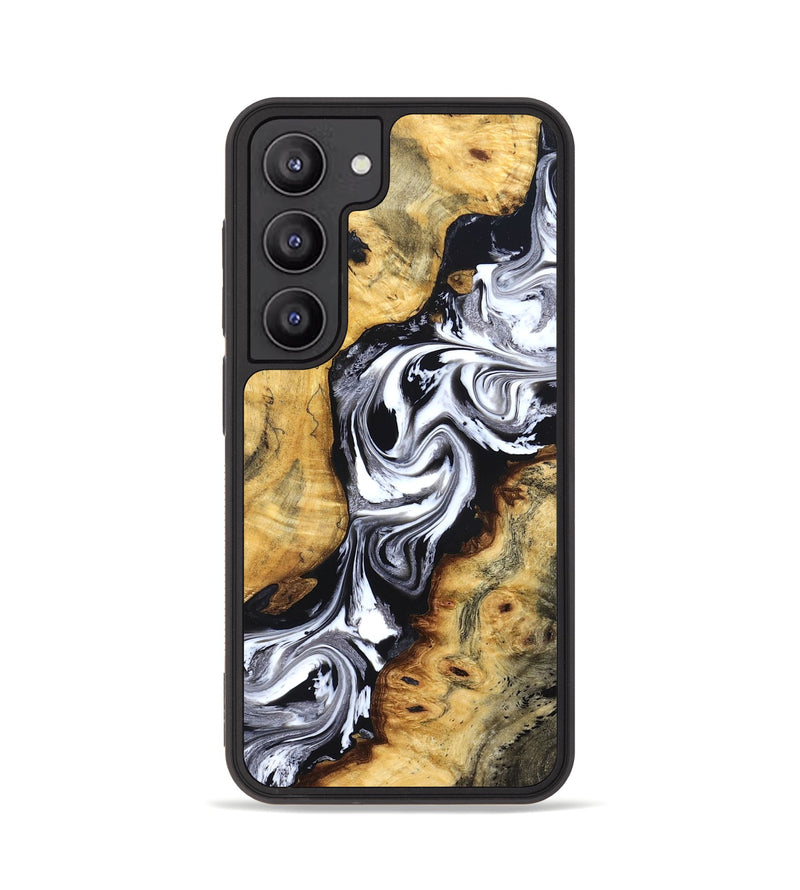 Galaxy S23 Wood Phone Case - Birdie (Black & White, 827607)