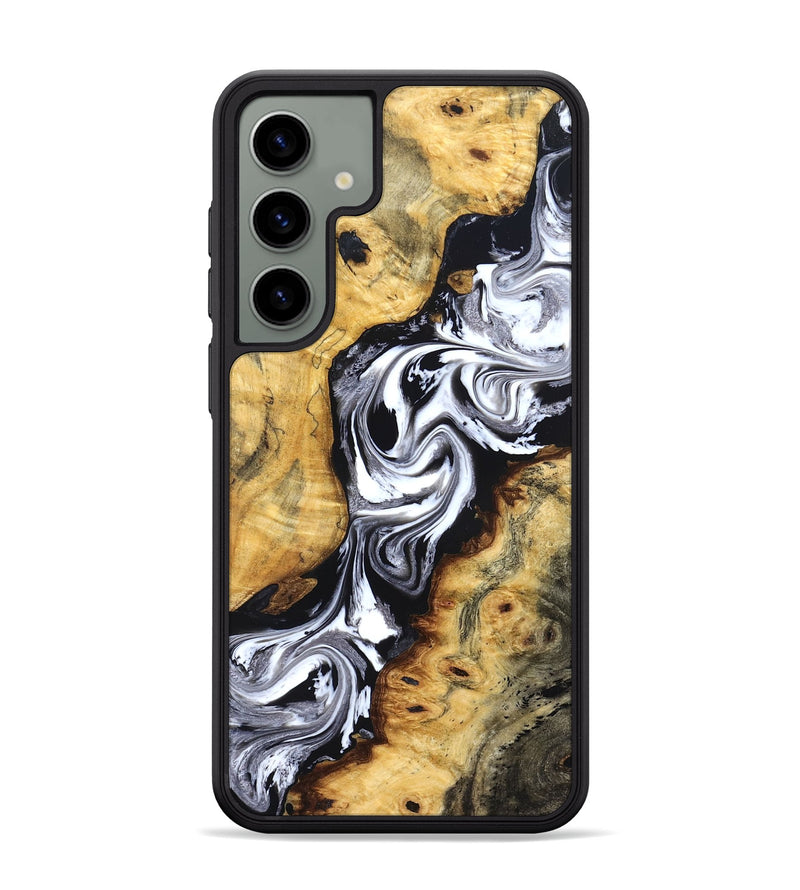 Galaxy S24 Plus Wood Phone Case - Birdie (Black & White, 827607)