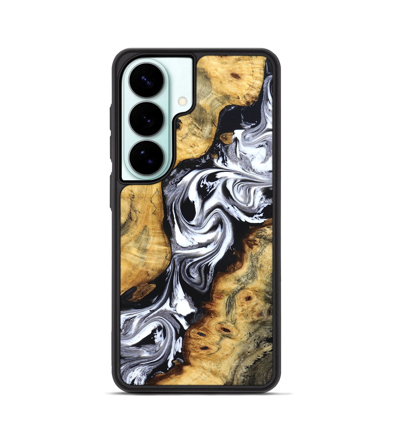 Galaxy S26 Wood Phone Case - Birdie (Black & White, 827607)