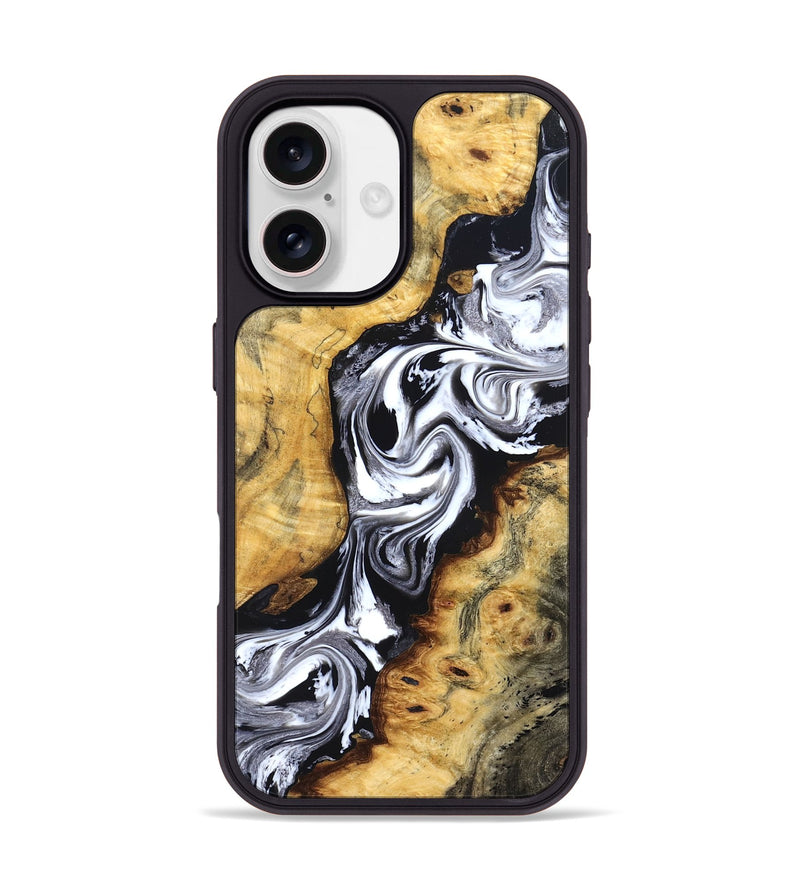 iPhone 17 Wood Phone Case - Birdie (Black & White, 827607)