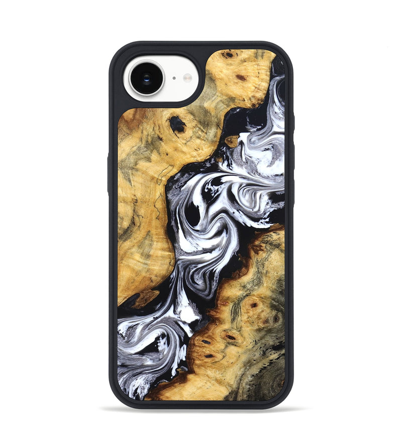 iPhone 17e Wood Phone Case - Birdie (Black & White, 827607)