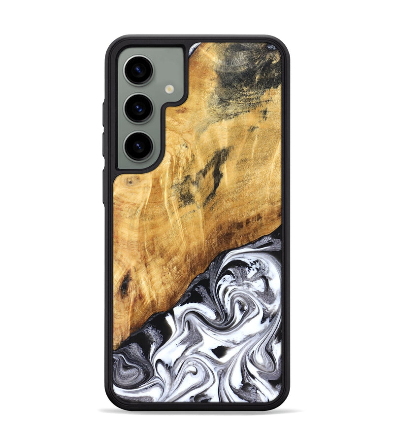 Galaxy S24 Plus Wood Phone Case - Rishi (Black & White, 827608)