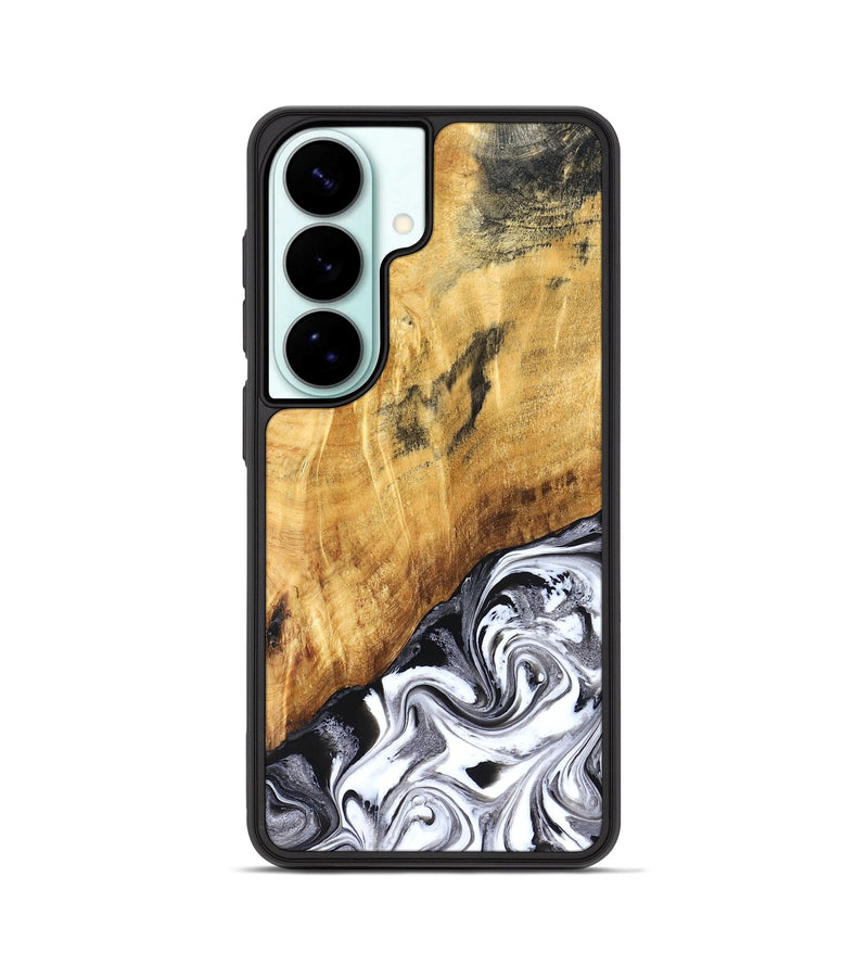 Galaxy S26 Wood Phone Case - Rishi (Black & White, 827608)