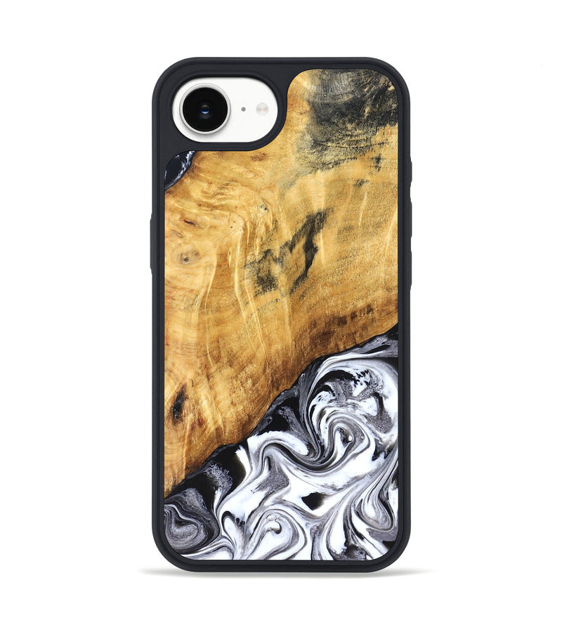 iPhone 17e Wood Phone Case - Rishi (Black & White, 827608)