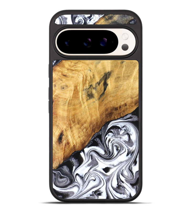 Pixel 10 Pro XL Wood Phone Case - Rishi (Black & White, 827608)