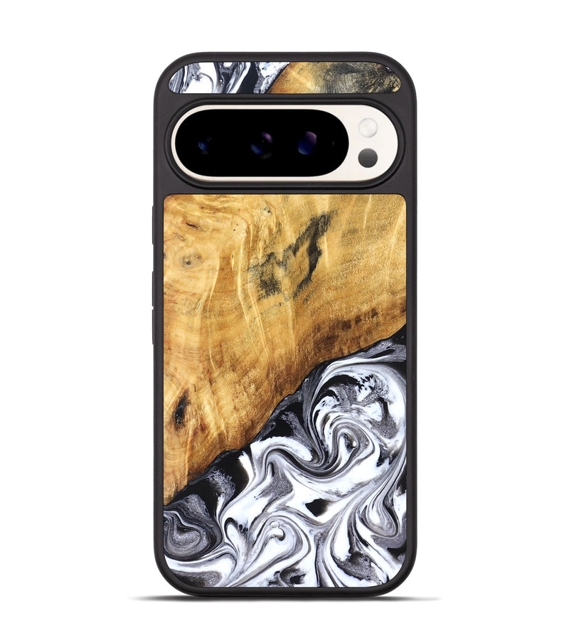 Pixel 9 Wood Phone Case - Rishi (Black & White, 827608)