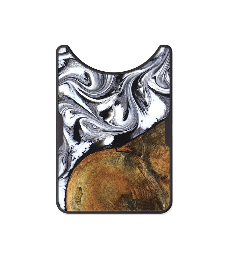 Alloy Wood Wallet - Bess (Black & White, 827609)