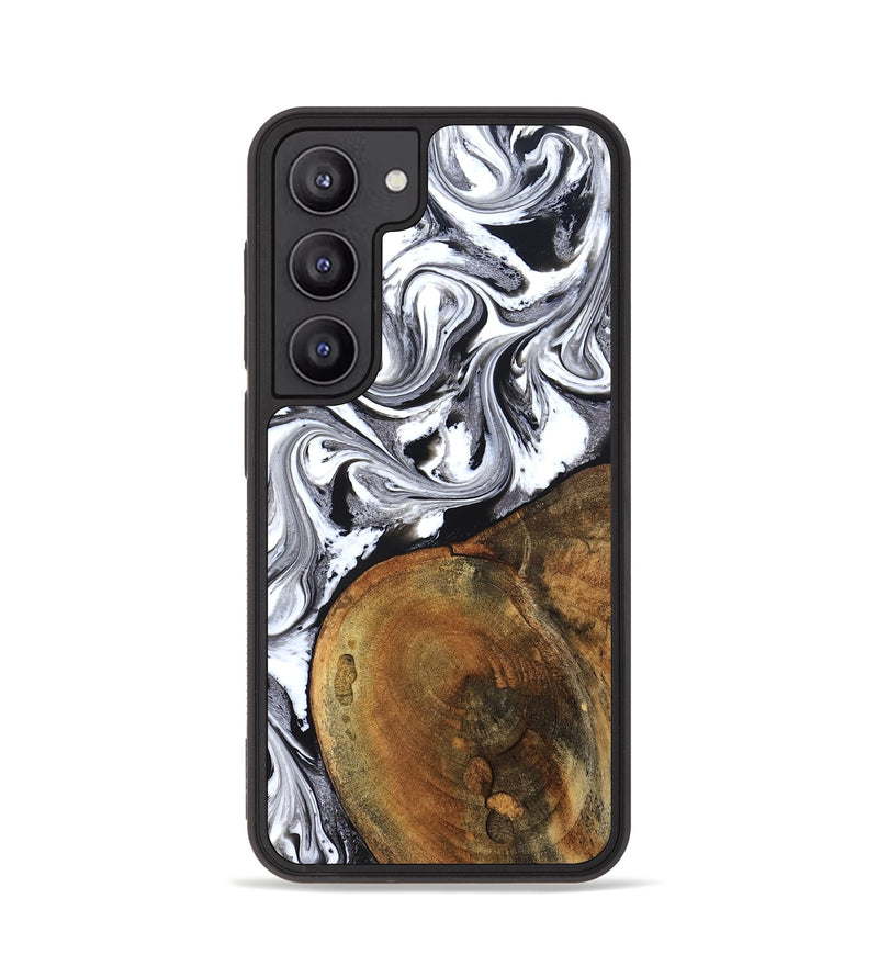 Galaxy S23 Wood Phone Case - Bess (Black & White, 827609)