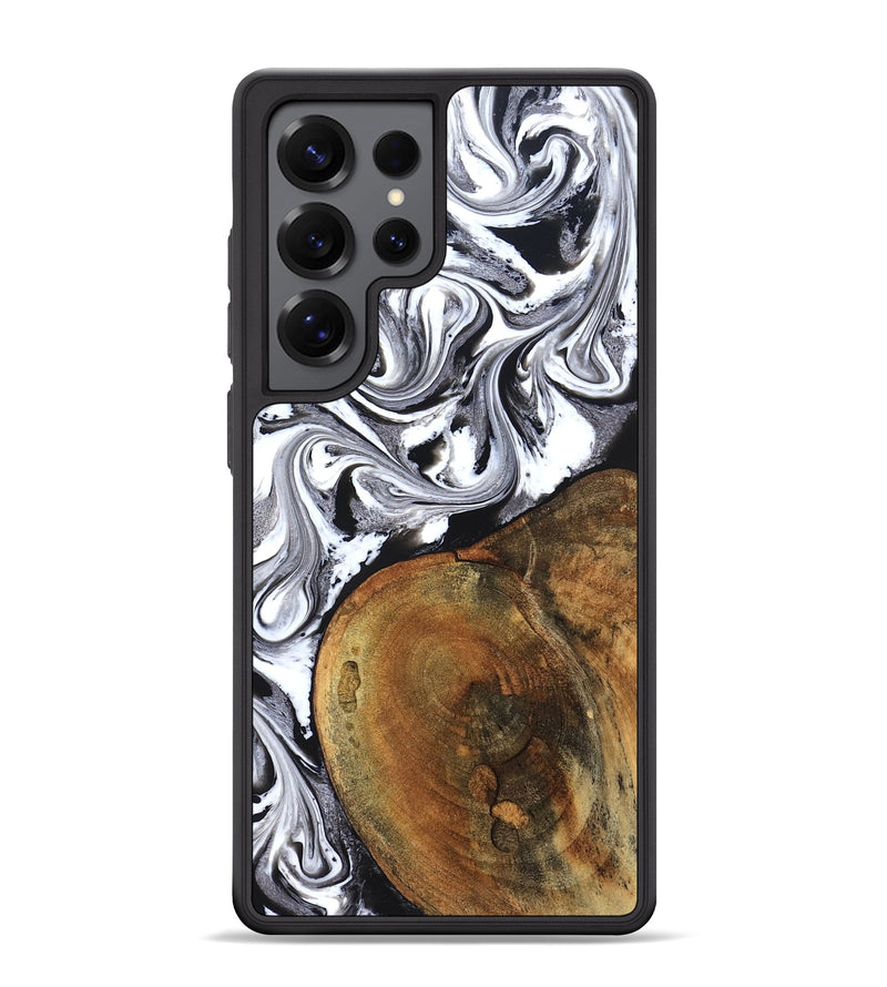 Galaxy S25 Ultra Wood Phone Case - Bess (Black & White, 827609)