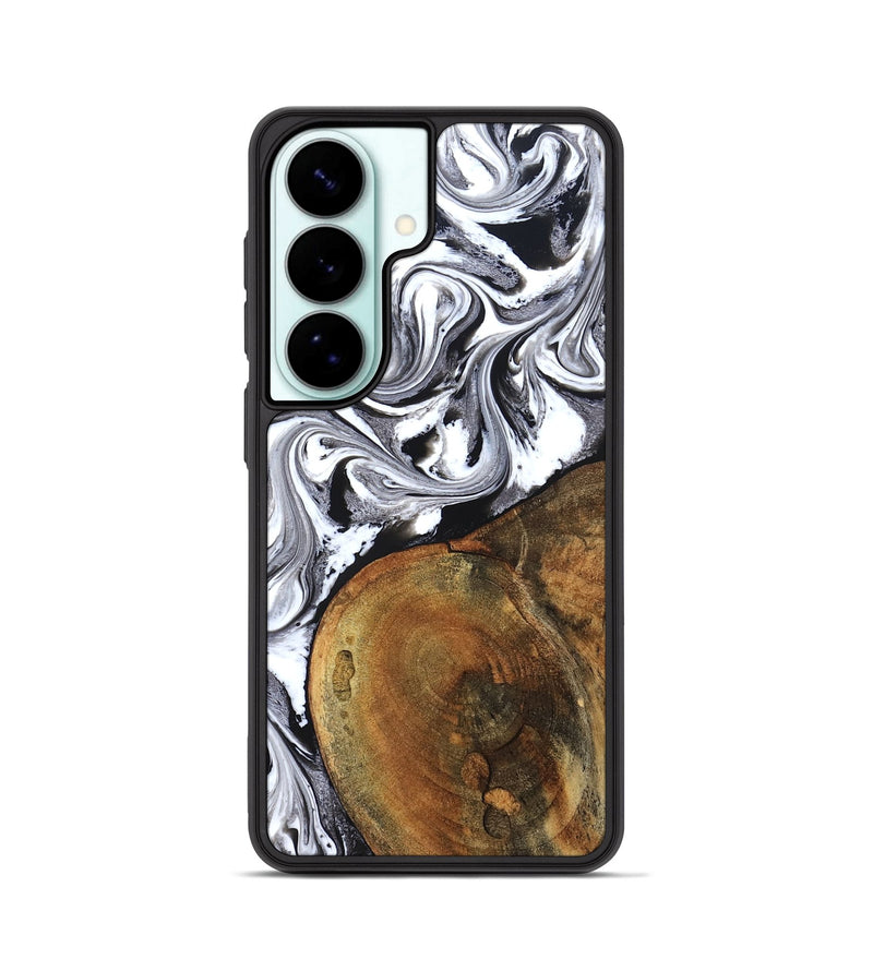 Galaxy S26 Wood Phone Case - Bess (Black & White, 827609)