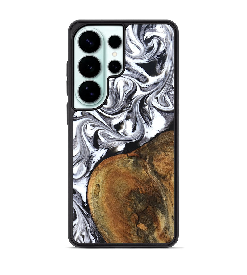 Galaxy S26 Ultra Wood Phone Case - Bess (Black & White, 827609)