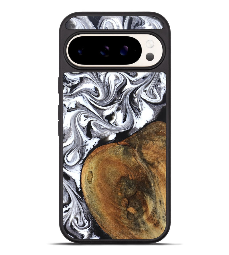 Pixel 9 Pro XL Wood Phone Case - Bess (Black & White, 827609)