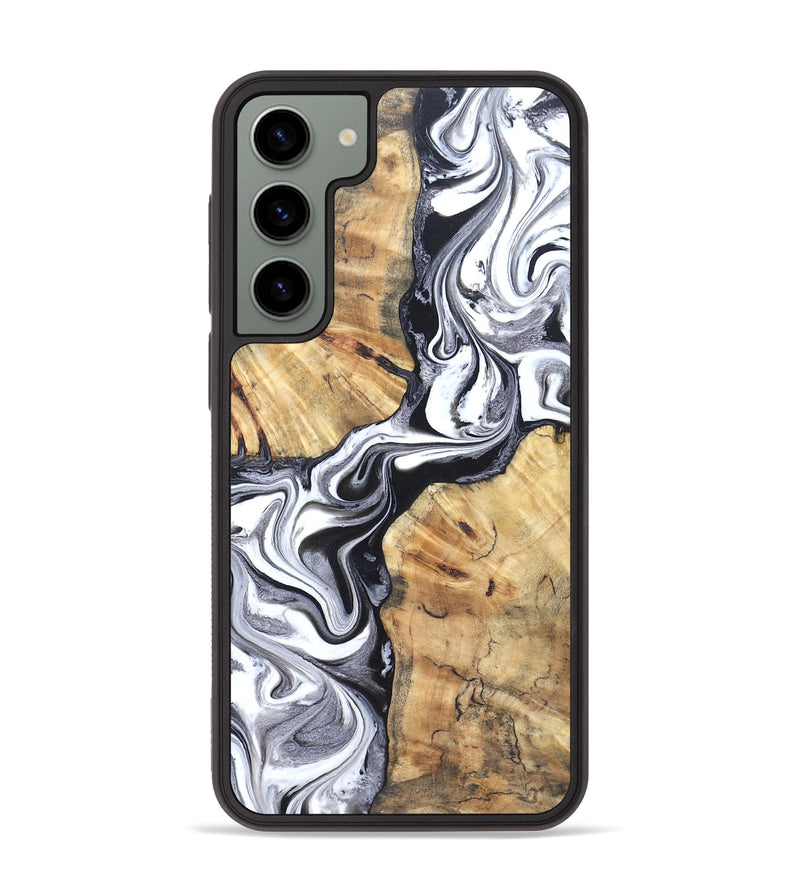 Galaxy S23 Plus Wood Phone Case - Zack (Black & White, 827610)