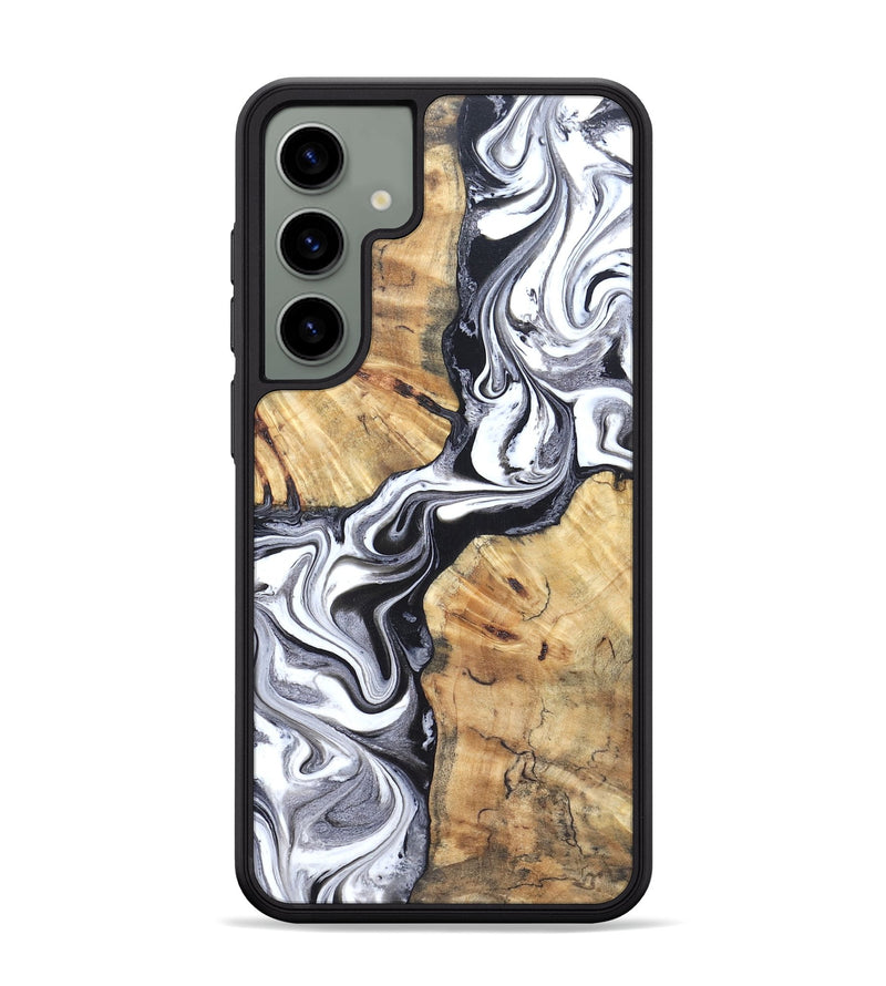 Galaxy S24 Plus Wood Phone Case - Zack (Black & White, 827610)