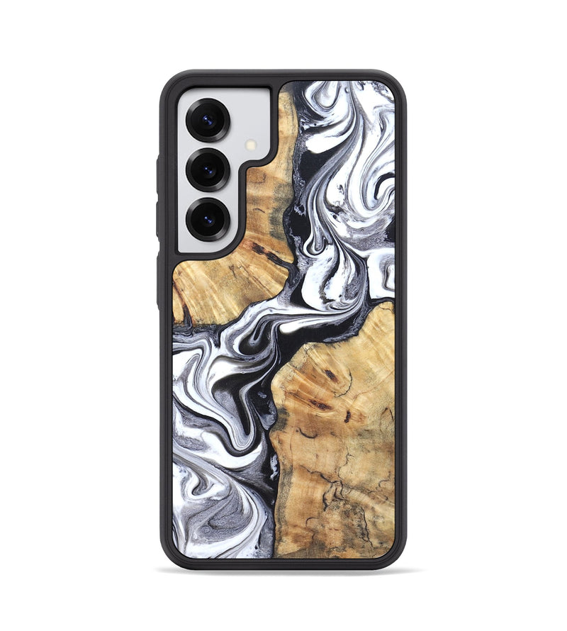 Galaxy S25 Wood Phone Case - Zack (Black & White, 827610)