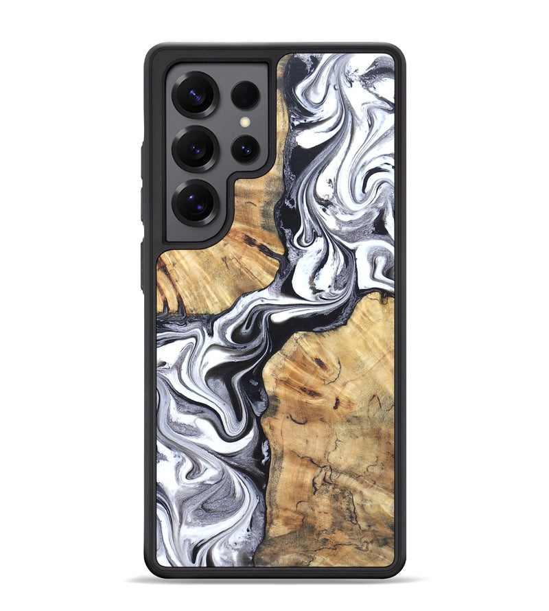 Galaxy S25 Ultra Wood Phone Case - Zack (Black & White, 827610)