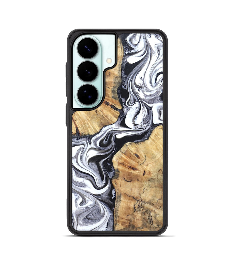 Galaxy S26 Wood Phone Case - Zack (Black & White, 827610)
