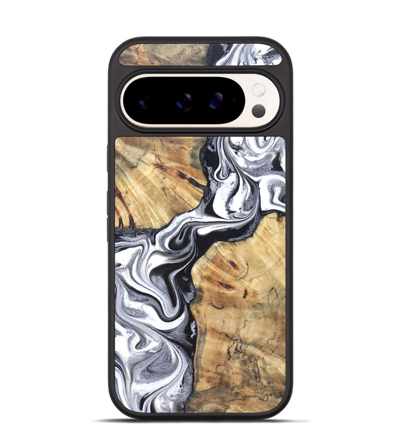 Pixel 9 Wood Phone Case - Zack (Black & White, 827610)