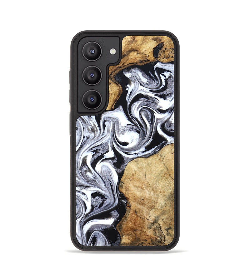 Galaxy S23 Wood Phone Case - Brad (Black & White, 827611)