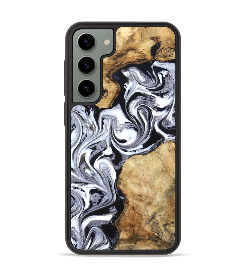 Galaxy S23 Plus Wood Phone Case - Brad (Black & White, 827611)