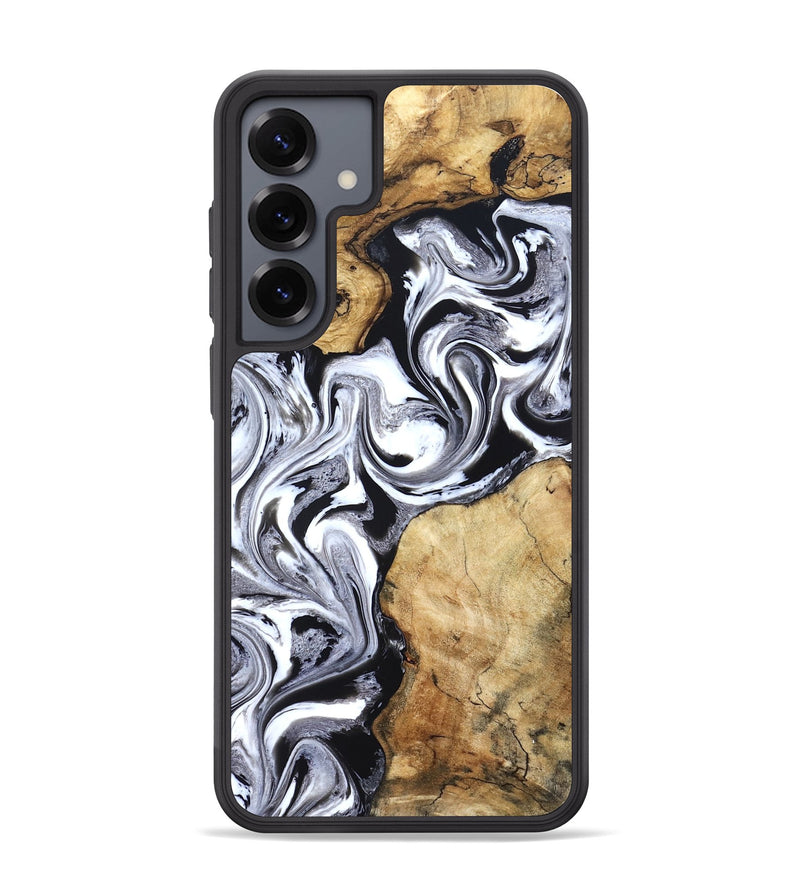 Galaxy S25 Plus Wood Phone Case - Brad (Black & White, 827611)