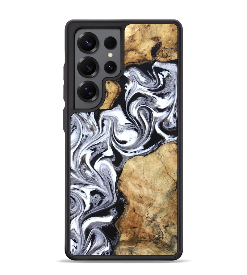 Galaxy S25 Ultra Wood Phone Case - Brad (Black & White, 827611)