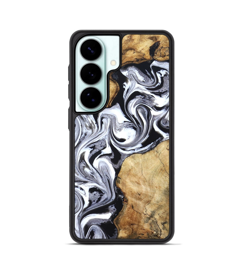 Galaxy S26 Wood Phone Case - Brad (Black & White, 827611)