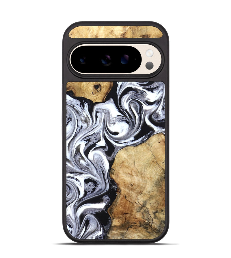 Pixel 10 Wood Phone Case - Brad (Black & White, 827611)