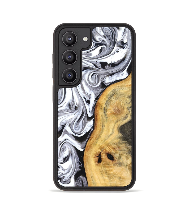 Galaxy S23 Wood Phone Case - Geo (Black & White, 827612)