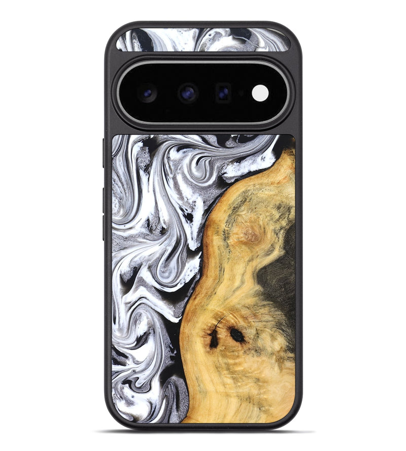 Pixel 11 Pro XL Wood Phone Case - Geo (Black & White, 827612)