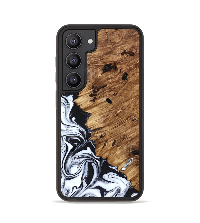 Galaxy S23 Wood Phone Case - Renada (Black & White, 827613)