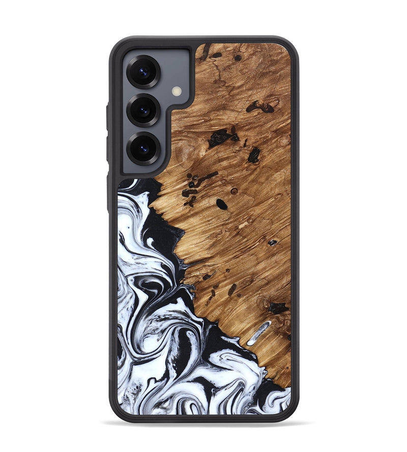Galaxy S25 Plus Wood Phone Case - Renada (Black & White, 827613)