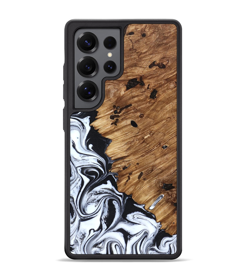 Galaxy S25 Ultra Wood Phone Case - Renada (Black & White, 827613)