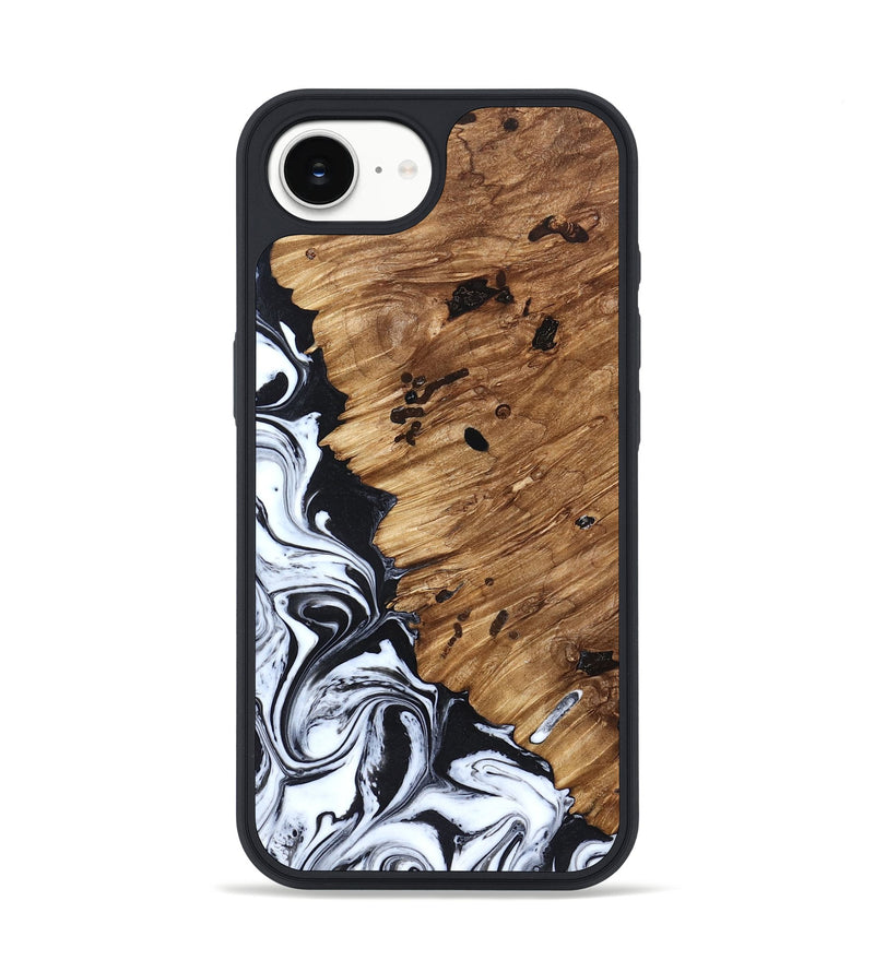 iPhone 17e Wood Phone Case - Renada (Black & White, 827613)