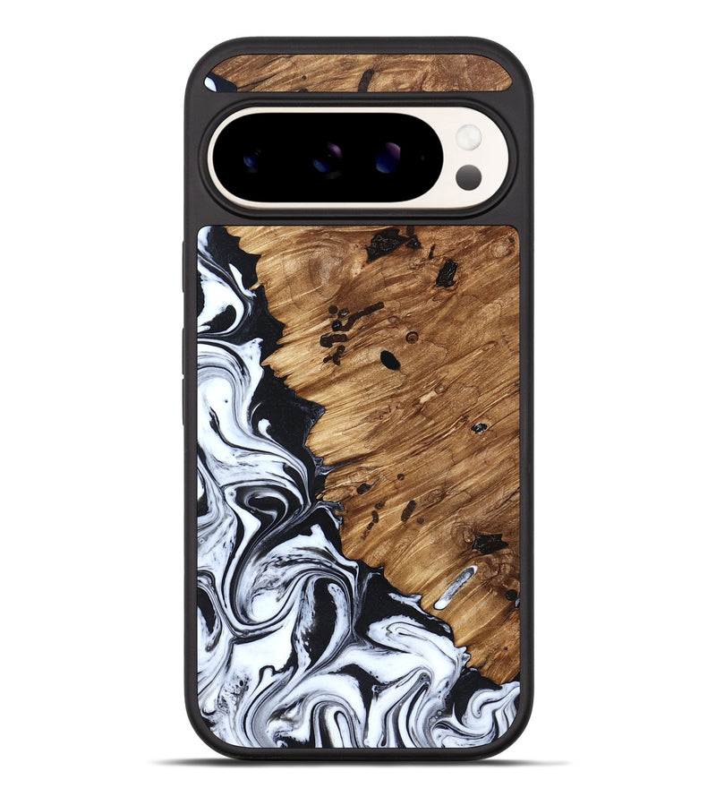 Pixel 10 Pro XL Wood Phone Case - Renada (Black & White, 827613)