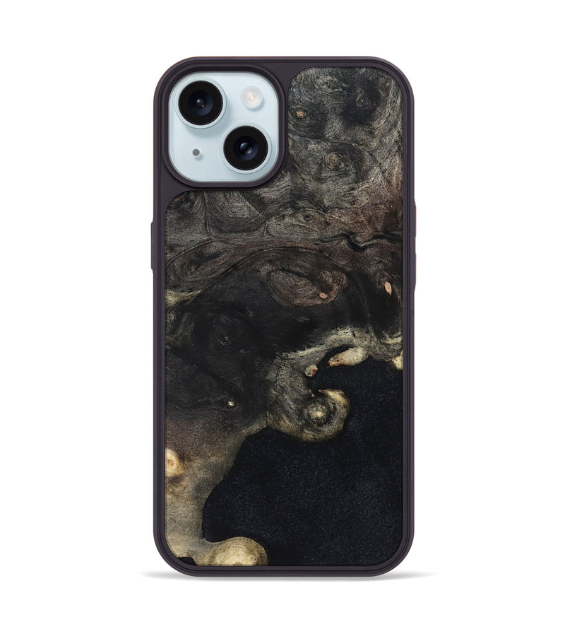 iPhone 15 Wood Phone Case - Lyra (Wood Burl, 827615)