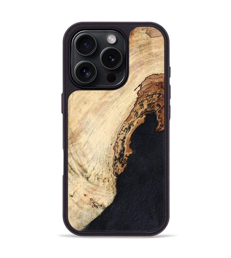 iPhone 16 Pro Wood Phone Case - Jolette (Wood Burl, 827618)