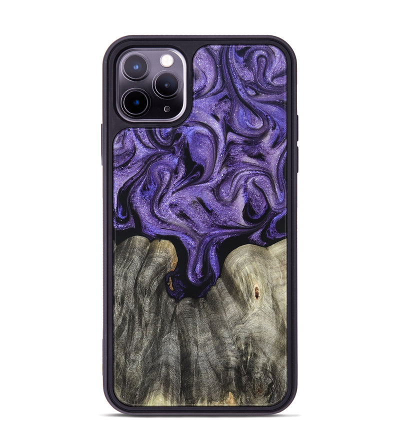 iPhone 11 Pro Max Wood Phone Case - Josette (Purple, 827619)