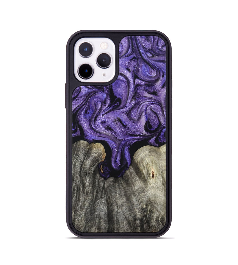 iPhone 11 Pro Wood Phone Case - Josette (Purple, 827619)